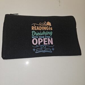 5 For $20  Multi purpose canvas pouch  CUSTOM GRAPHIC